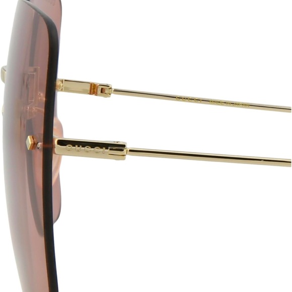 Gucci Square-Frame Metal Sunglasses main image 7